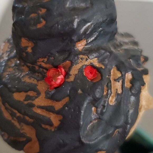 Metlox Poppets by Poppytrail Girl Bird on Head Vintage Stoneware Art Pottery - Picture 6 of 12